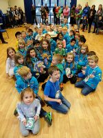 The 1st Bradley Stoke Beavers celebrate the 30th anniversary of Beaver Scouts.