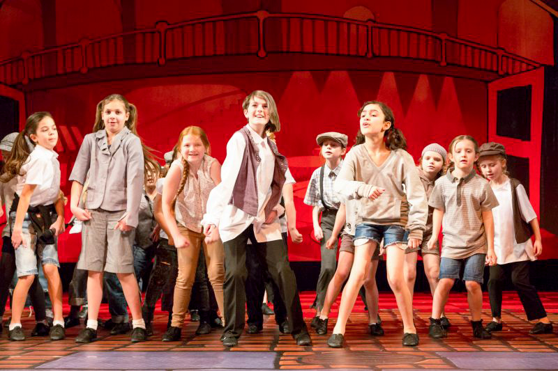 Students from PQA Bradley Stoke perform at Her Majesty’s Theatre, London.