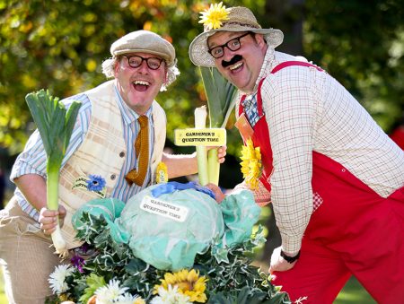 Gardening comedy act Pete and Ged Moss.