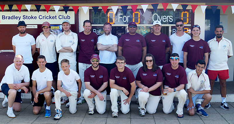 Players all set to take part in a Twenty20 match between a Bradley Stoke Cricket Club XI and a celebrity XI, as part of the club's 25th anniversary celebrations.