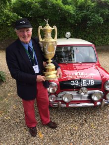 Paddy Hopkirk with Peall Trophy.