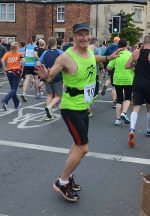 Richard Nuell takes part in the 2016 Stroud Half Marathon.