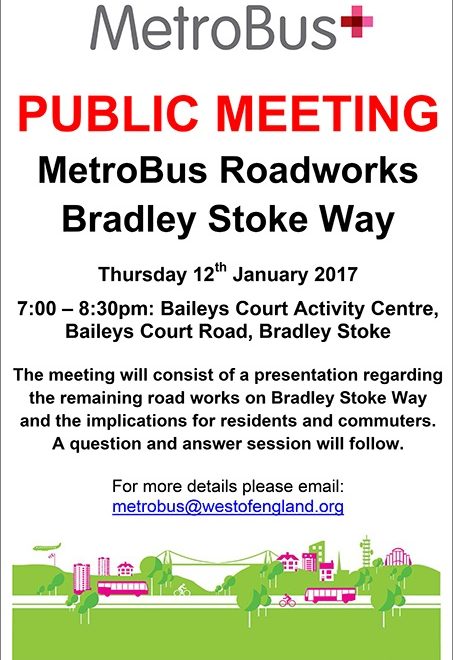 Bradley Stoke MetroBus meeting on Thursday 12th January.
