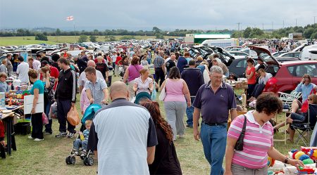 Photo of crowds at Trench Lane Car Boot Sale.