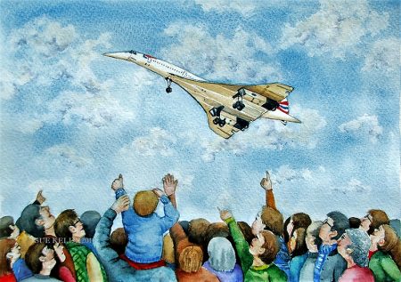 We Love Concorde, by Sue Kelly (watercolour).