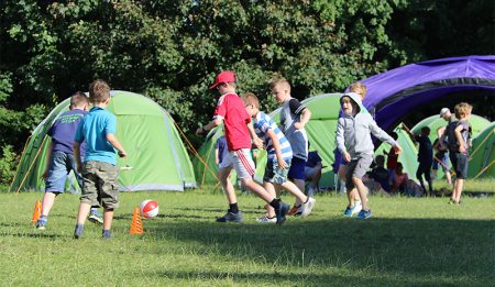 1st Bradley Stoke Scouts at Group camp.