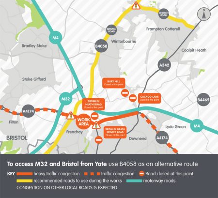 Bromley Heath Viaduct traffic management plan.