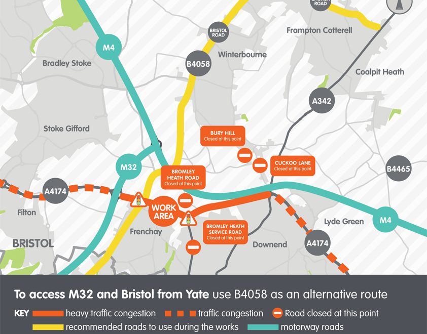 Bromley Heath Viaduct traffic management plan.