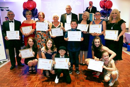 Photo of all the finalists at the 2017 Stars of the Stokes Awards presentation evening.