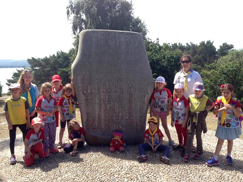 1st Bradley Stoke Rainbows on Brownsea Island.