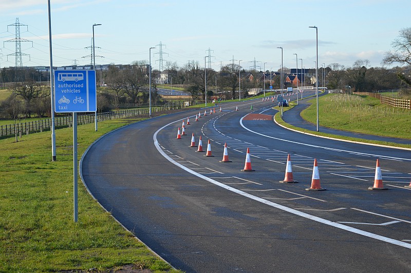 Photo of the SGTL taken looking south towards UWE from the Hambrook Lane junction.