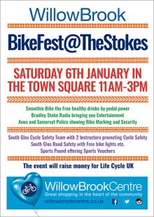 Poster advertising Bike Fest @ The Stokes.