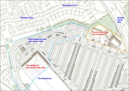 Proposed development at the Willow Brook Centre, Bradley Stoke.