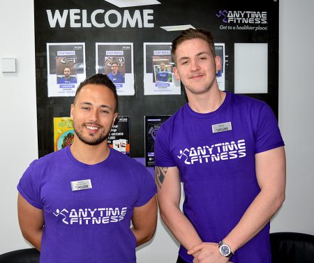 Photo of club manager Lewis Erskine (left) and staff member Kane Newland.