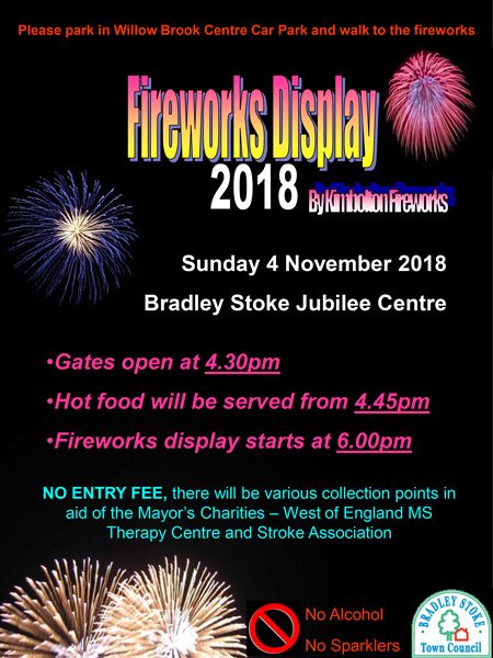 Bradley Stoke Fireworks Display 2018.