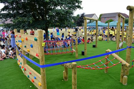 Overview of the play area.