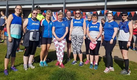 Photo showing members of Sole Sisters Running Club at a parkrun.