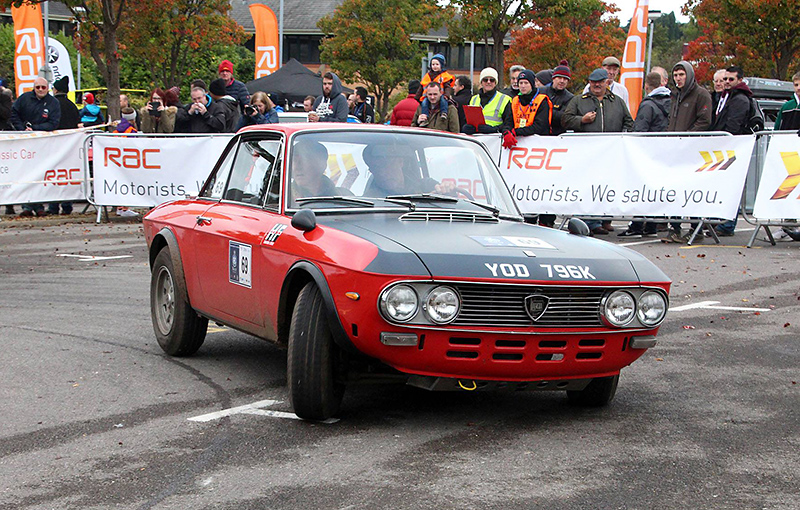 Photo of a car taking part in the Bradley Stoke stage of the 2016 event.
