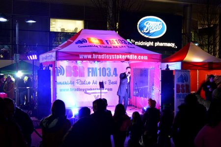 Photo of 'Born to Swing' performing on the BSR stage.