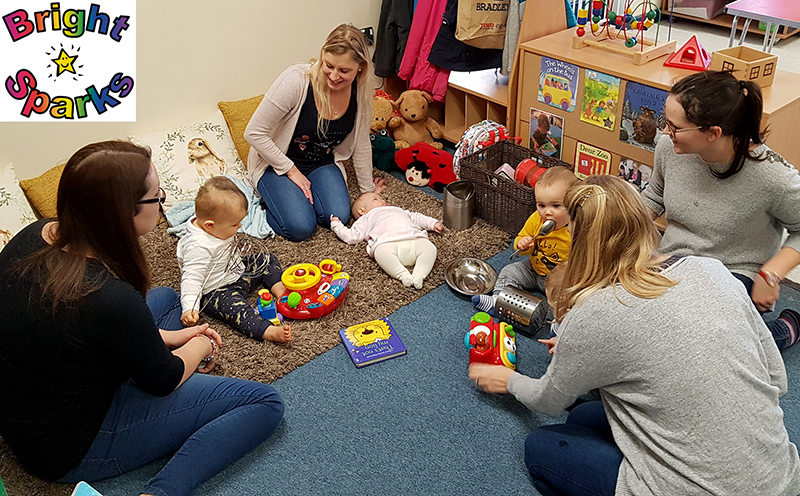 Photo of mums and babies at the toddler group.