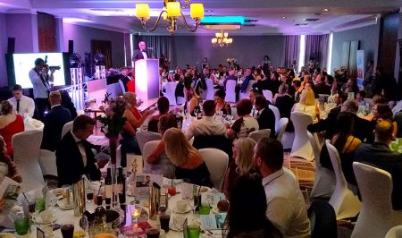 Photo of the function room at the Stars of the Stokes 2018 presentation evening.