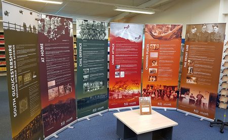 World War Two exhibition at Bradley Stoke Library in April 2019.