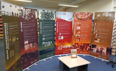 World War Two exhibition at Bradley Stoke Library in April 2019.