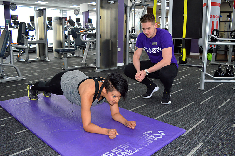 Personal training at Anytime Fitness, Bradley Stoke.