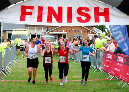 Photo of finishers at the 2019 Bradley Stoke 10k Run.