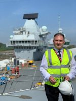 Photo of Jack Lopresti MP on a visit to HMS Prince of Wales at Rosyth.