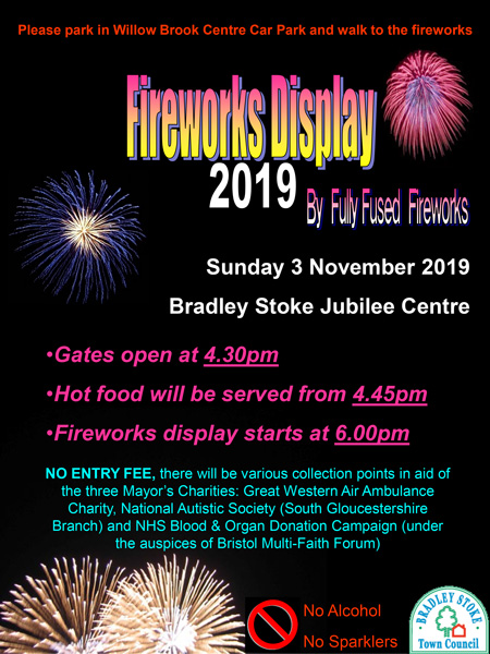 Bradley Stoke Fireworks Display 2019.