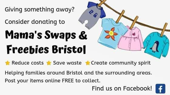 Cover image of the Mama’s Swaps & Freebies Bristol group on Facebook.