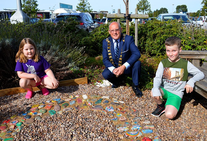 Photo of the official unveiling at the Willow Brook Centre.