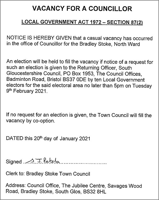 Public notice.