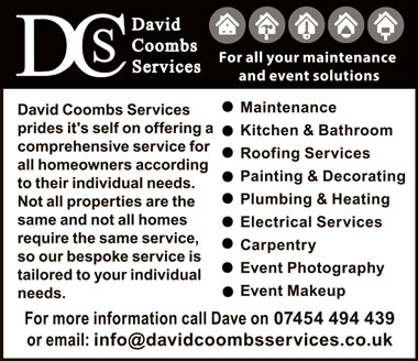 David Coombs Services – for all your maintenance and event solutions.
