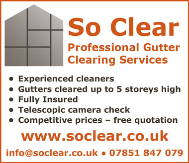So Clear professional gutter clearing services in Bristol and South Glos.
