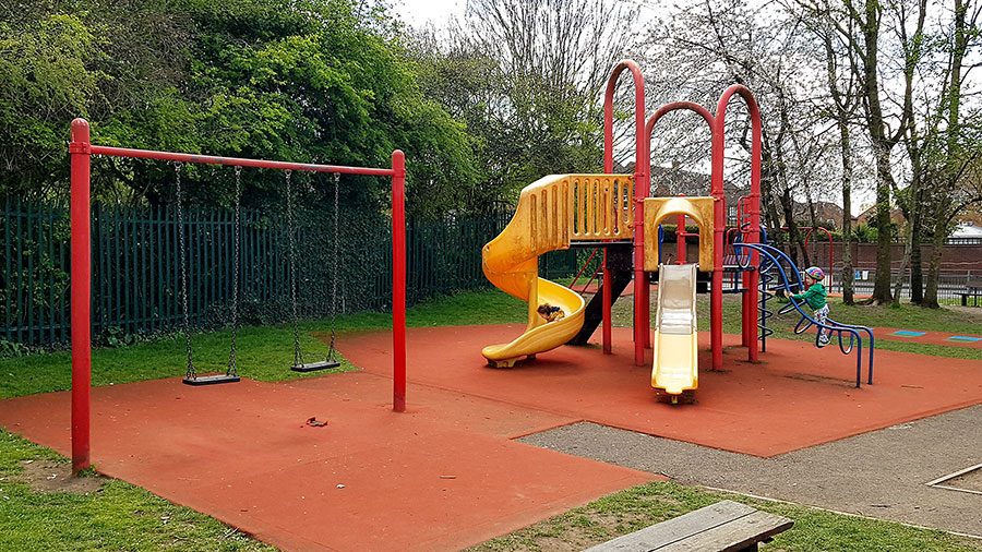 Photo of a play area.