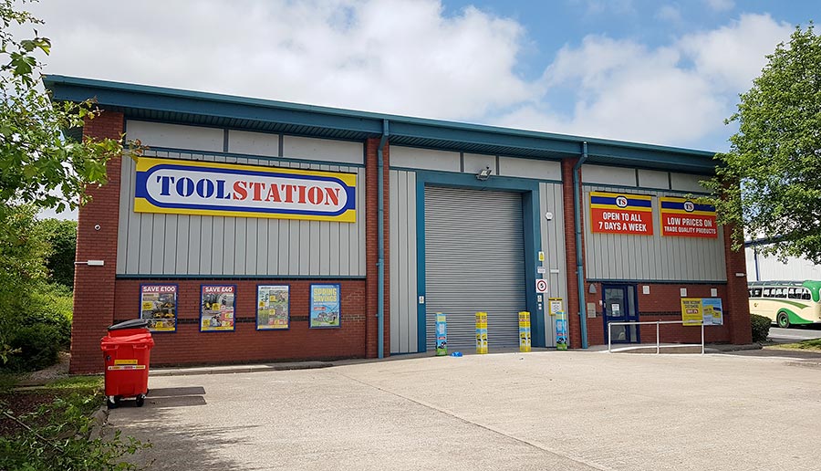 The new Toolstation branch in Ash Ridge Road, Bradley Stoke. Photo of a trade supplies depot.