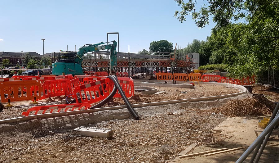 Photo of a construction site.