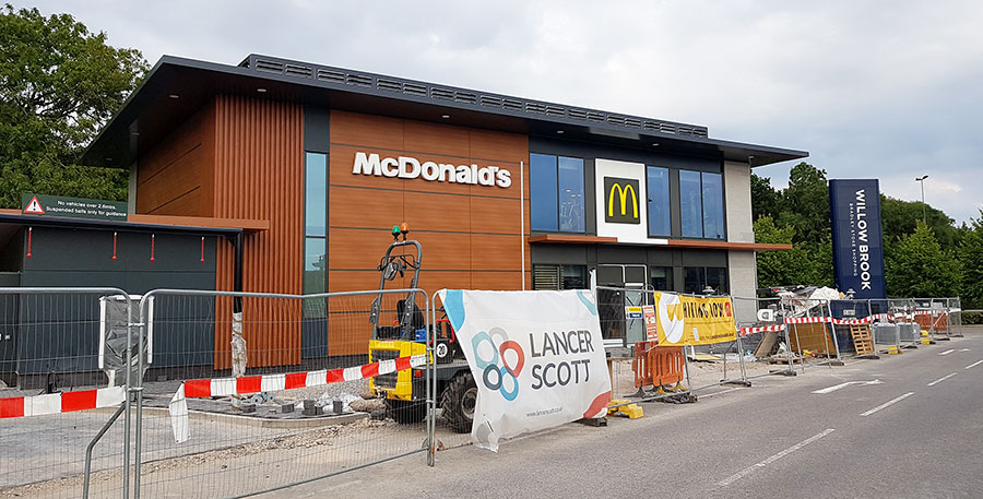 Photo of a building under construction.