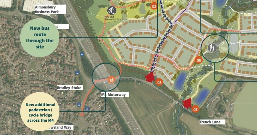 Woodlands Garden Community: The Concept Masterplan (extract).. Masterplan (extract).